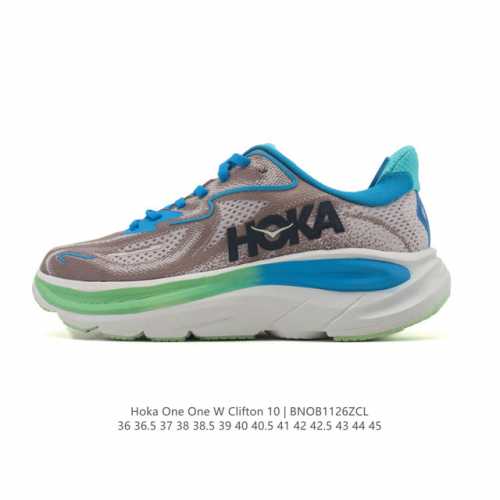 新款 Hoka One One 推出升级 Clifton 10 克利夫顿10代 男女士休闲跑步鞋轻量缓震运动鞋。Hoka One One的Clifton克利夫顿