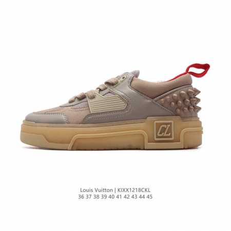 公司级 路易威登 Louis Vuitton Lv路易威登板鞋 时尚运动鞋 潮厚底增高鞋 。舒适防滑底和百搭性霸屏整个时尚娱乐圈，细节调整完美主义！采用柔软皮革 - 点击图像关闭