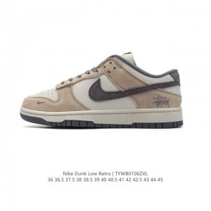 真标 耐克 男女鞋 Nike Dunk Low 运动鞋复古板鞋，尽情迈步，彰显个性风采。采用柔软皮革鞋面，经久耐穿，塑就如元年款 Dunk 般的复古质感。全掌型