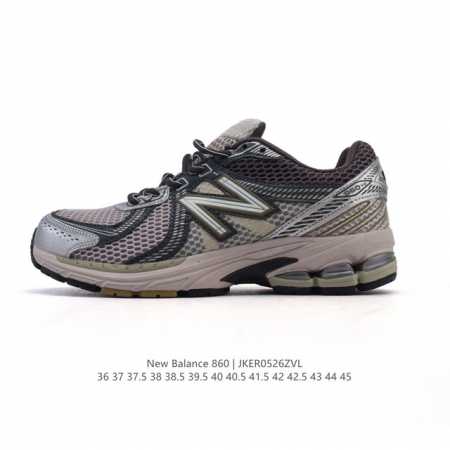 真标 Nb 新百伦 New Balance Ml860 V2 系列复古老爹风休闲运动慢跑 采用丝光猪巴皮革拼接透气网眼织物鞋面T-Beam大底提供足步弓支撑 保 - 点击图像关闭
