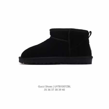 Ugg 中帮靴子 雪地靴 俏皮可爱的百变造型， 美国轻奢品牌ugg 平底系列冬季羊毛一体雪地休闲保暖毛毛家居包头棉鞋。官方同步包装 检验标 材料采用原厂防污防水 - 点击图像关闭