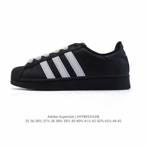 120 阿迪达斯 Adidas Superstar 三叶草2025年新款鞋子 蛇年新款经典贝壳头系列 新款休闲板鞋潮流男女士运动鞋 。鞋面柔软皮革材质 标志性的