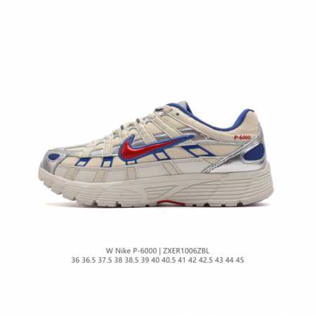 公司级 耐克 Nike 男女子休闲运动鞋p-6000Premium 轻便舒适透气防滑缓震耐磨跑步鞋。P-6000 是一款植根于 2000 年代风格的混合款式，让 - 点击图像关闭