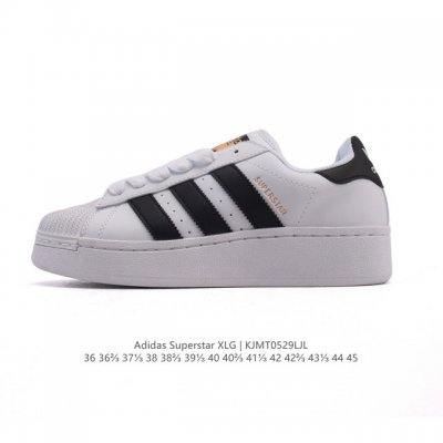 真标 阿迪达斯 Adidas Superstar 2025年新款鞋子 蛇年新款经典贝壳头系列 新款休闲板鞋潮流男女士运动鞋 。鞋面柔软皮革拼接材质 标志性的贝壳