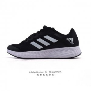 Adidas阿迪达斯官方Duramo Sl 男子训练备赛轻盈疾速网面跑步鞋。这款Adidas运动鞋，旨在伴你日常跑步。贴合设计，力求打造舒适脚感。从长距离户外跑