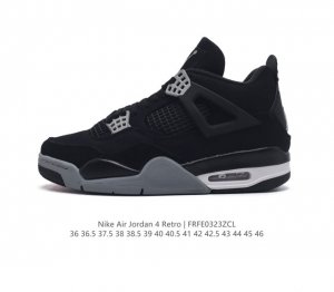 特价头层皮 耐克 Nike Air Jordan 4 Retro Og迈克尔 乔丹aj4代乔4 中帮复古休闲运动文化篮球鞋 秉承轻量化的速度型篮球鞋设计思想完成