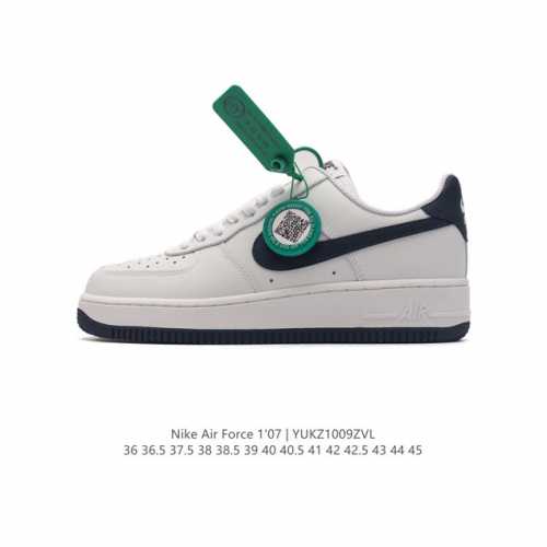 公司级 附赠送logo清洁刷 Af1耐克 Nike Air Force 1 ‘07 Low 空军一号 厚底增高百搭休闲运动板鞋 原楦头原纸板 打造纯正空军版型，