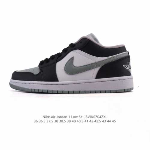 真标 耐克 乔丹Air Jordan 1 Low Aj1 乔1 乔丹1代Aj1 低帮复古文化休闲运动篮球鞋。从1985 年面世的元年款汲取设计灵感，采用简洁大方