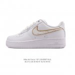 真标 耐克 Nike Air Force 1 '07 Low 空军一号含气垫 小白鞋 低帮百搭厚底增高休闲运动板鞋。柔软、弹性十足的缓震性能和出色的中底设计，横