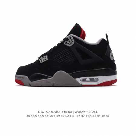 耐克 新款 Nike Air Jordan 4 Retro OG 中帮 迈克尔 乔丹AJ4代乔4 复古休闲运动文化篮球鞋。秉承轻量化的速度型篮球鞋设计思想完成设 - 点击图像关闭
