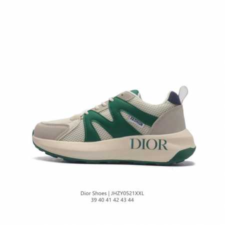 Dior 迪奥 高奢品牌 彰显高级气质 Dior 运动鞋低帮系列复古百搭休闲鞋时尚慢跑鞋厚底老爹鞋。 类型：男鞋 码数：39-44 编码：Jhzy0521 - 点击图像关闭
