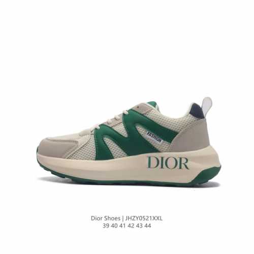 Dior 迪奥 高奢品牌 彰显高级气质 Dior 运动鞋低帮系列复古百搭休闲鞋时尚慢跑鞋厚底老爹鞋。 类型：男鞋 码数：39-44 编码：Jhzy0521