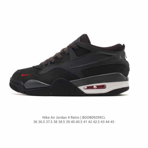 公司级 耐克 Nike Air Jordan 4 Retro Og迈克尔 乔丹Aj4代乔4 低帮复古休闲运动文化篮球鞋。秉承轻量化的速度型篮球鞋设计思想完成设计