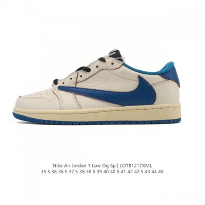 公司级 耐克 Nike Air Jordan 1 Low Og Sp Military Blue Aj1乔1倒勾 2025年新款 低帮篮球鞋 Aj1 乔丹1代