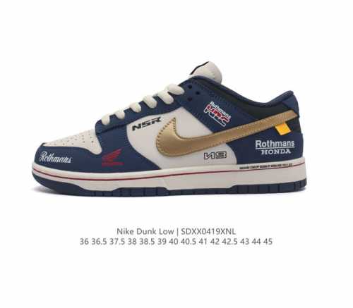 公司级nike Dunk Low 复古白蓝 此款设计灵感来源于轻定制，用符合美学逻辑的色彩作为设计的基石，整体简约而不简单，牛仔布作为整体设计的点睛之笔也拉高了