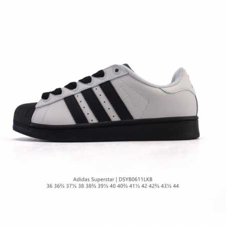 真标 阿迪达斯 Adidas Superstar 2025年新款鞋子 蛇年新款经典贝壳头系列 新款休闲板鞋潮流男女士运动鞋。鞋面柔软皮革拼接材质 标志性的贝壳鞋 - 点击图像关闭