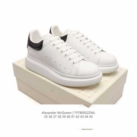 公司级 Alexandermcqueen 亚历山大 麦昆mcq 运动小白鞋厚底增高闪尾光滑牛皮平底鞋休闲鞋 时尚男女板鞋潮运动鞋 ，火爆到大街小巷无人不知，无人 - 点击图像关闭