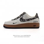 耐克 Nike Air Force 1 '07 Low 空军一号含气垫 小白鞋 2025年 蛇年新款 Dior联名 低帮百搭厚底增高休闲运动板鞋。柔软、弹性十足