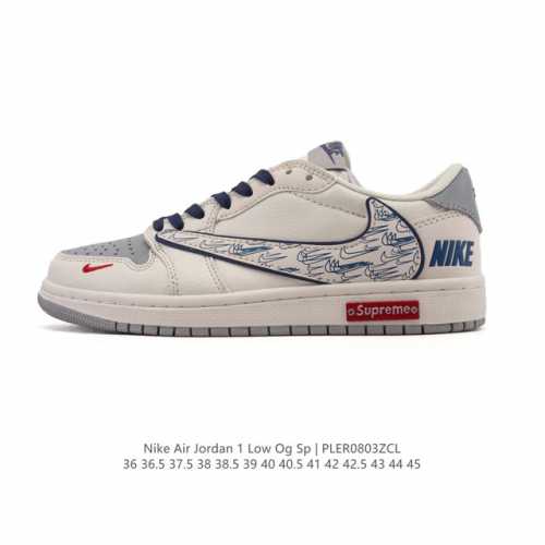 真标 耐克 Nike Air Jordan 1 Low Og Sp Military Blue Aj1乔1倒勾 2025年新款 蛇年新款 低帮篮球鞋 Aj1 乔