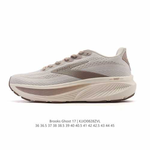 新品公司级 布鲁克斯Brooks Ghost 幽灵 17 经典鞋款厚底增高运动老爹鞋，Max 坐垫。搭载 Dna Loft V3 氮气超临界发泡中底，前掌厚度