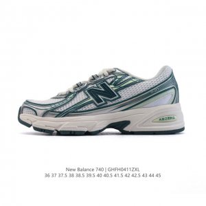 New Balance Mr740 Nb新百伦系列复古老爹风休闲运动慢跑鞋。采用轻质牛剖革拼接透气网眼衬垫织物鞋面材质 T-Beam大底提供足步弓支撑 保持步态