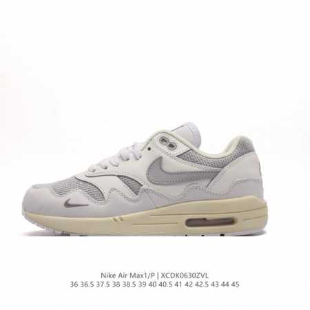 真标 耐克 Nike Air Max 1 男女子运动鞋 从法国建筑中汲取设计灵感，兼具运动风范和时尚格调，是此系列起初搭载 Air 的鞋款。疾速外观、经典缓震配 - 点击图像关闭