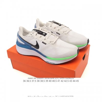 特价公司级耐克 Nike Air Zoom Structure 25 轻量跑鞋 厚底增高运动老爹鞋。鞋面采用透气工程网眼材质制作。鞋身整体轻盈舒适透气,鞋子颜色