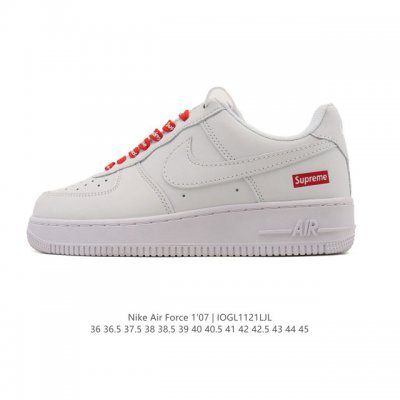 耐克 Nike Air Force 1 '07 Low 空军一号含气垫 低帮 小白鞋 百搭厚底增高休闲运动板鞋。柔软、弹性十足的缓震性能和出色的中底设计，横跨复