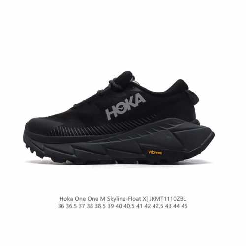 霍卡 HOKA ONE ONE 大地飞越 Skyline Float X 系列 网面透气 防滑轻便厚底跑步鞋天际线X老爹鞋，户外缓震越野徒步鞋 缓冲性为各种阶段