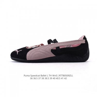 新品 彪马 Puma Speedcat Ballet 芭蕾舞鞋玛丽珍鞋女士运动休闲鞋Puma彪马女鞋Speedcat Ls朴彩英同款赛车鞋 翻毛皮休闲鞋，Pum