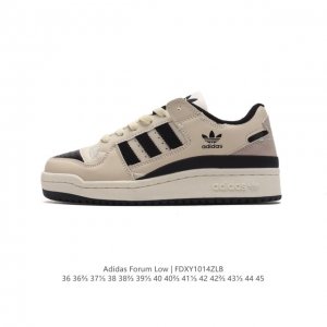 Adidas 阿迪达斯 三叶草 Forum Low 男女运动鞋 摩登演绎篮球风的经典鞋。英文的“Forum”，是进行表达的场所，在这里，可以释放自己的热情，阐述