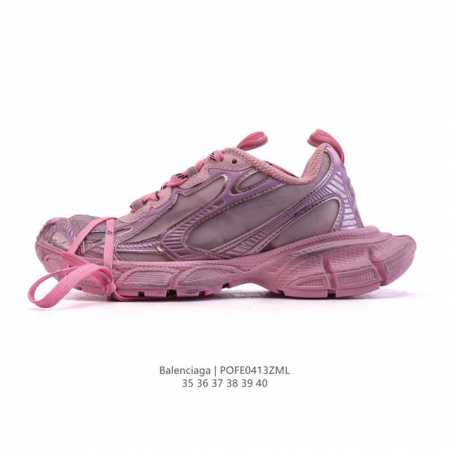 公司级 巴黎世家 Balenciaga 3Xl Sneakers 巴黎世家 十代网布系带低帮走秀复古老爹运动鞋 透气网纱 网面 材料和聚氨酯 磨损效果 鞋头边缘 - 点击图像关闭