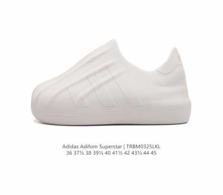 阿迪达斯 Adidas Originals Adifom Superstar 木屐鞋 鸭鸭鞋 潮男女运动板鞋 鞋子由 50% 的天然和可再生材料制成 其特点是采 - 点击图像关闭