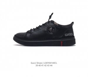 Gucci古驰2024新品 潮款休闲男士高帮靴 英伦风 原单鞋面复刻 超显档次！意大利进口原版顶级牛皮制作而成 羊皮内里 拒绝脱色磨脚 鞋底：原厂特供橡胶底，版