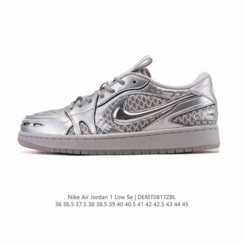 耐克 乔丹Air Jordan 1 Low Aj1 乔1 乔丹1代Aj1 低帮复古文化休闲运动篮球鞋。从1985 年面世的元年款汲取设计灵感，采用简洁大方的经典