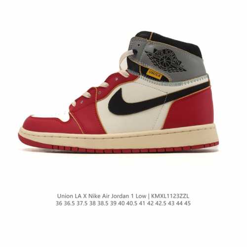 耐克 Union X Air Jordan 1 Retro High pk Nrg 高帮Aj1 乔丹一代经典复古运动篮球板鞋 洛杉矶品牌Union与Jordan