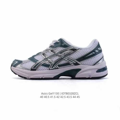 170 asics 亚瑟士 新款情侣健步减震复古老爹鞋Gel-1130 男款运动鞋 时尚透气运动潮流耐磨休闲鞋 。选用网眼与皮革相接，复古而富有层次感。网布搭配