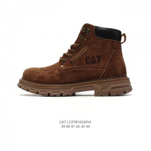 公司级 CAT FOOTWEAR CAT 卡特工装 休闲复古男款鞋系列靴子 中高帮马丁靴 新款潮板鞋 专治各种不帅 鞋身轻便 舒适性相当不错 橡胶大底 上身随意