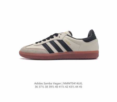 Adidas 阿迪达斯 男女运动鞋 三叶草sambavegan休闲鞋 德训鞋 复古板鞋经典运动鞋。采用环保设计的焕新adidas Samba经典鞋,力求伴你前行 - 点击图像关闭