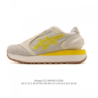 公司级 Caihongnitsuka Tiqe鬼琢虎Moage Co亚瑟士鬼冢虎复古经典运动板鞋 厚底增高跑鞋 产品从款式颜色造型上体现出追求舒适和细节的完美