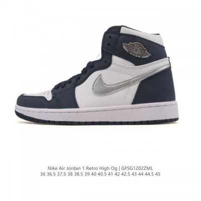 公司级 耐克 男女款运动板鞋 Nike Air Jordan 1 Retro High Og 乔丹一代Aj1 乔1 Aj1 篮球鞋复刻运动鞋。皮面高帮板鞋的设计