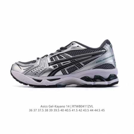 真标 亚瑟士 Asics Gel-Kayano 14 运动休闲透气专业缓震慢跑鞋。采用工程弹性双层再生网格密度鞋面材质，后跟3D可视Gel缓震乳胶物料，升级Ff - 点击图像关闭