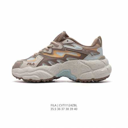 斐乐 女款老爹鞋 Fila Fusion 厚底增高百搭运动板鞋 意大利百年经典运动品牌，网红单品 小红书推荐爆款 Fila斐乐新款小白鞋斐乐潮牌文化街头风运动鞋 - 点击图像关闭