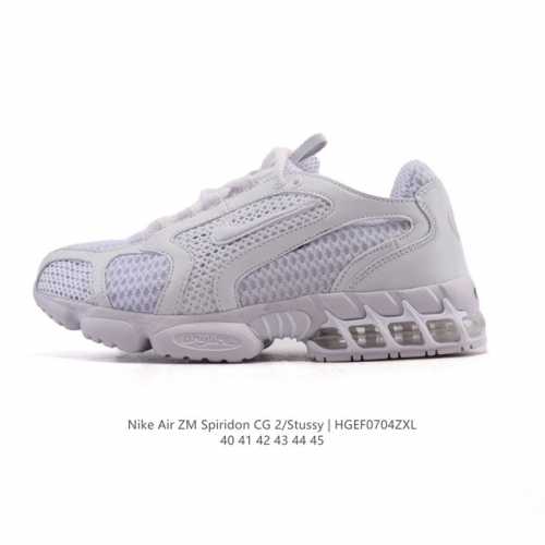 耐克 Nike 美国元祖街头潮牌Stussy斯图西 X Nike Air Zoom Spiridon Caged 2网面斯皮里东牢笼2代系列运动鞋 复古休闲运动