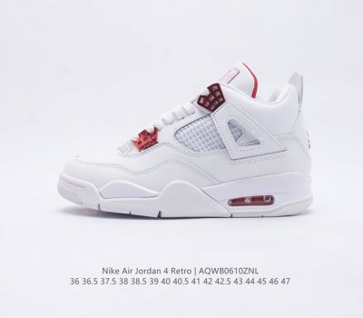 耐克 乔4 乔丹四代 Nike Air Jordan 4 Aj4 乔丹4代 复古休闲运动文化篮球鞋 秉承轻量化的速度型篮球鞋设计思想完成设计 降低重量的同时提升