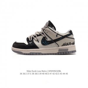 公司级 耐克 Nike Dunk Low 运动鞋复古解构绑带板鞋 双鞋带 作为 80 年代经典篮球鞋款，起初专为硬木球场打造，后来成为席卷街头的时尚标杆，现以经
