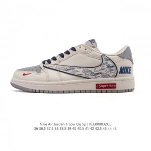 真标 耐克 Nike Air Jordan 1 Low Og Sp Military Blue Aj1乔1倒勾 2025年新款 蛇年新款 低帮篮球鞋 Aj1 乔
