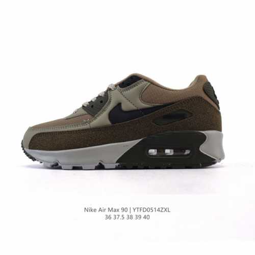 nike耐克运动鞋 Air Max 90 健身运动跑鞋休闲鞋 复古风十足！Air Max 90 作为 Nike 旗下最经典的鞋型之一，凭借着百搭的造型，获得众多