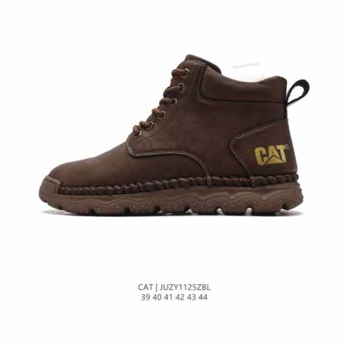公司级 Cat卡特 新款马丁靴 潮鞋 厚底增高短靴 户外徒步运动鞋 时尚中帮靴子 真标公司卡特男士马丁靴 广东 历年经典热销款 新款牛皮革鞋面 轻便休闲鞋 耐磨