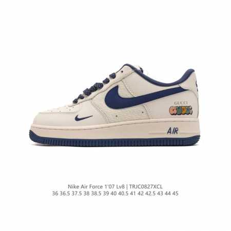 公司级 Af1耐克 Nike Air Force 1 ‘07 Low 空军一号 Gucci 联名 气垫厚底增高百搭运动板鞋 原楦头原纸板 打造纯正空军版型，专注 - 点击图像关闭